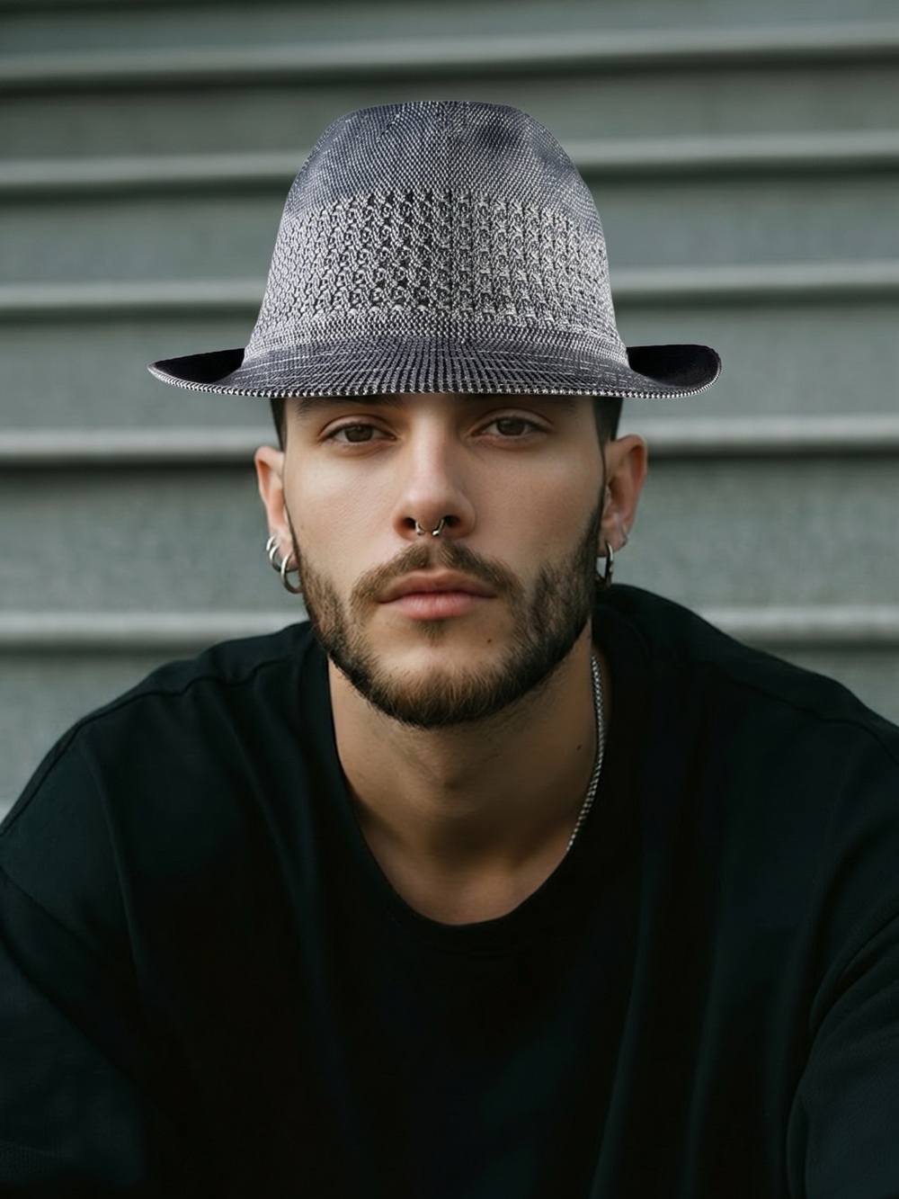 Vintage‎ Silverstone Polyester Summer Fedora